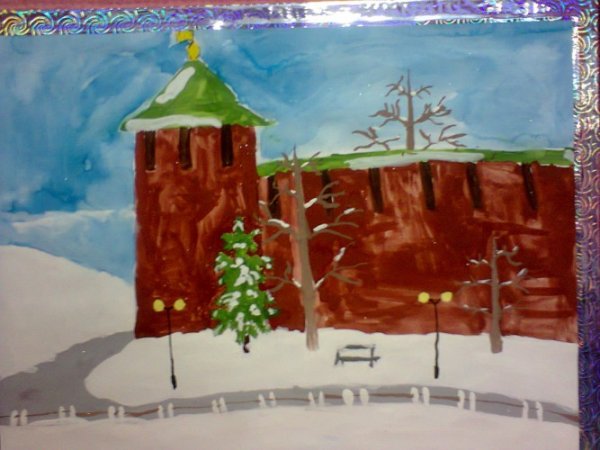 Нижегородский Кремль детский рисунок Нижегородского Кремля