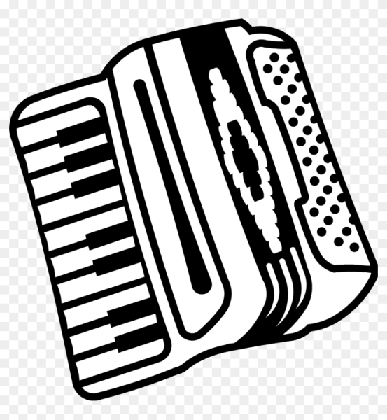 Баян трафарет