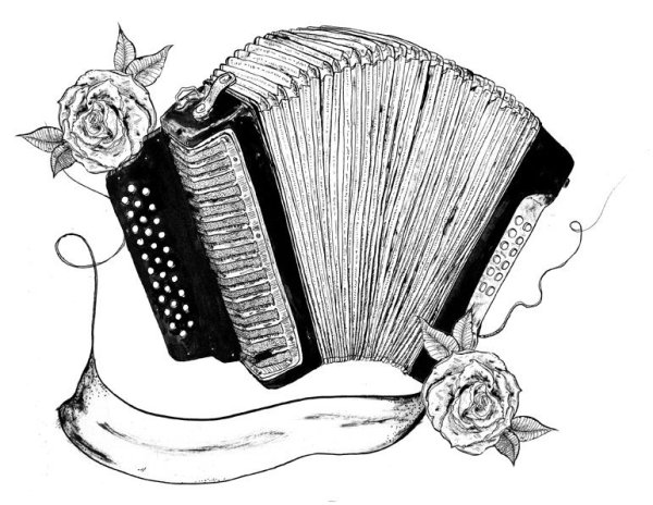 Нарисовать баян