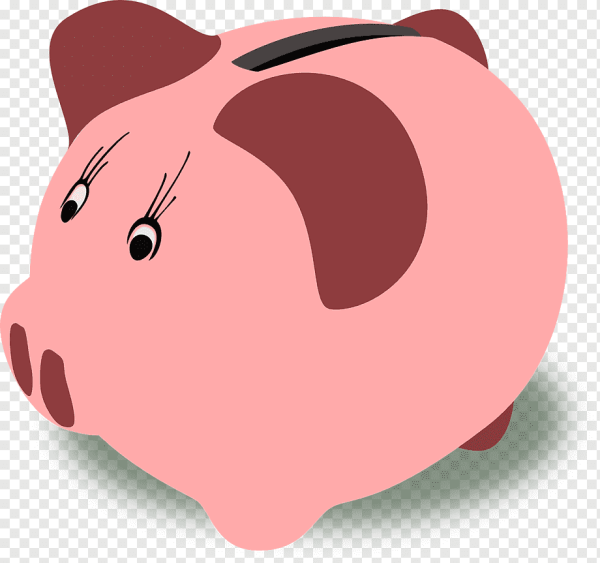 Свинья копилка мультяшная