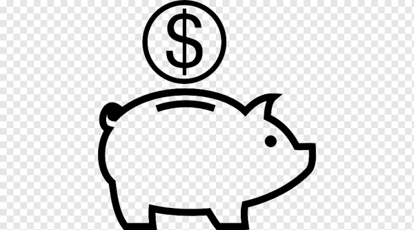 Свинья копилка рисовать