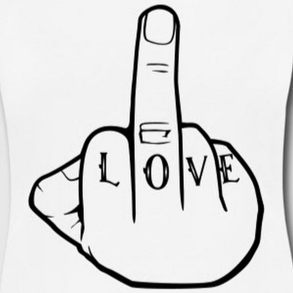 Рисунки для срисовки средний палец