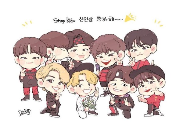 Минхо Stray Kids Чиби