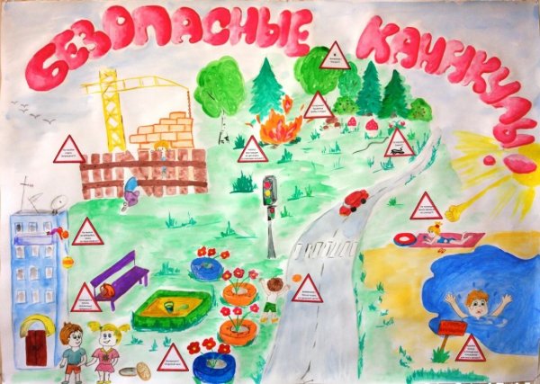 Рисунок безопасные каникулы