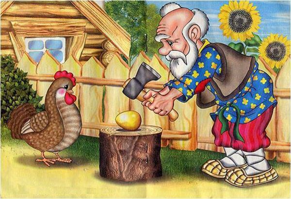 Курочка Ряба рисование