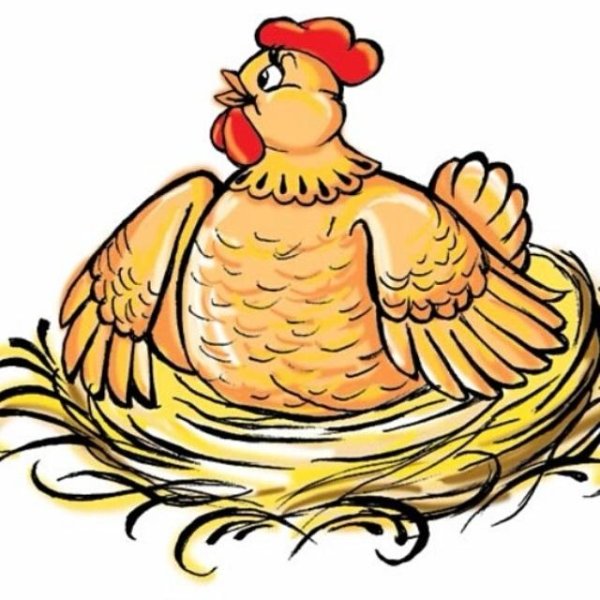 Курочка Ряба раскраска для детей