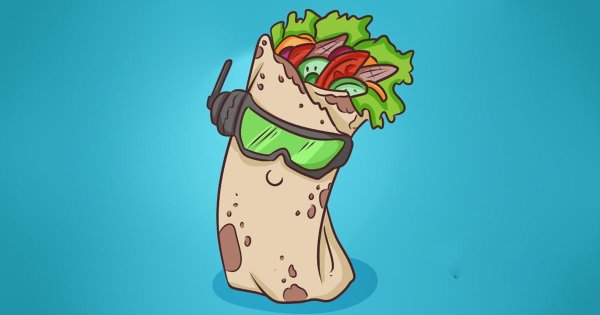 Шаурма мультяшная