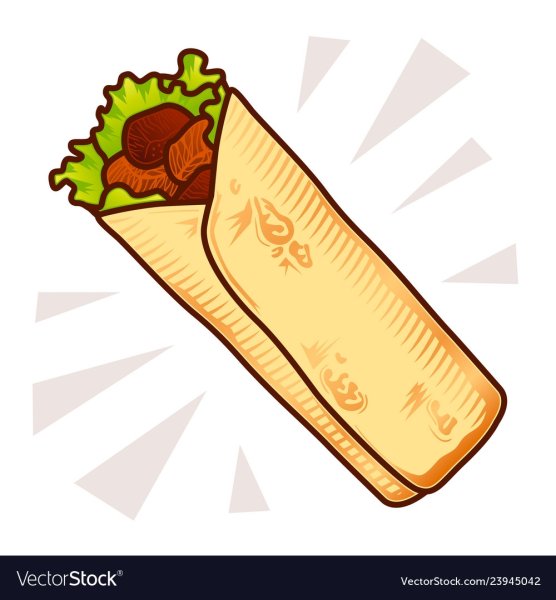 Шаурма нарисованная