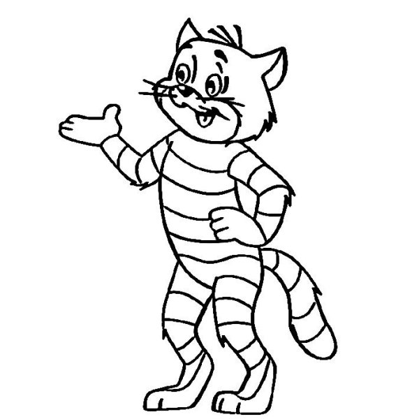 Матроскин рисунок карандашом