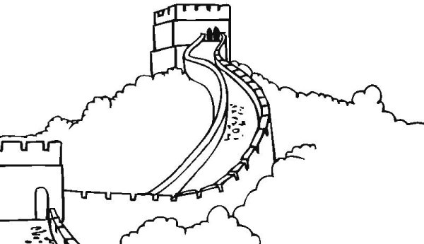 Великая китайская стена рисунок