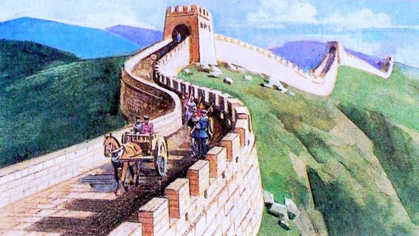 Великая китайская стена для срисовки