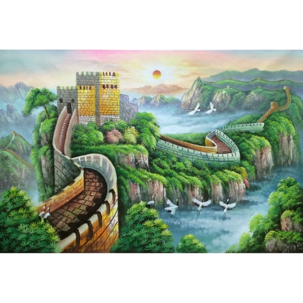 Китайская стена карандашом