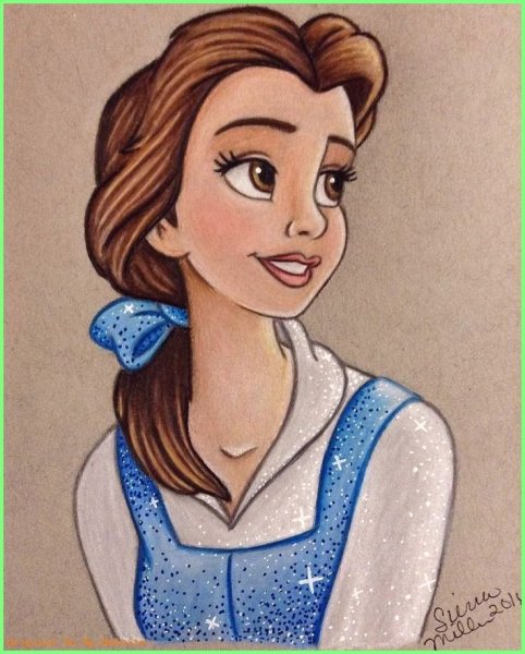 Принцесса Рапунцель для срисовки