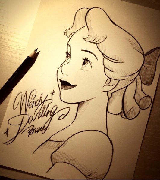 Рисование Диснеевских персонажей