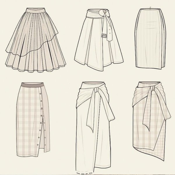Эскиз юбки