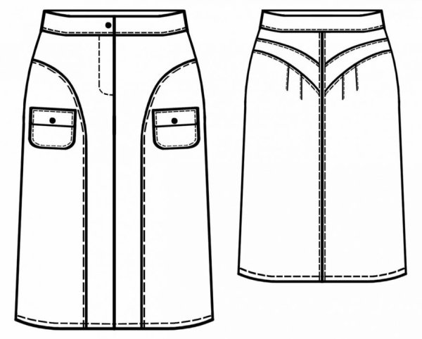 Эскиз юбки