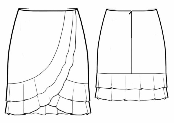 Макет юбки