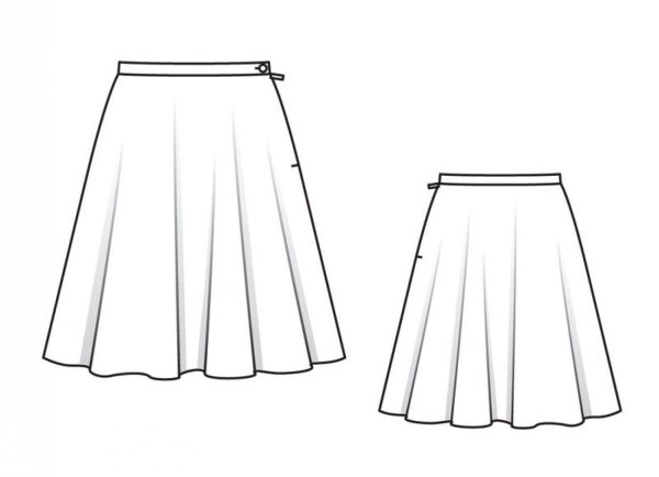 Технический эскиз юбки