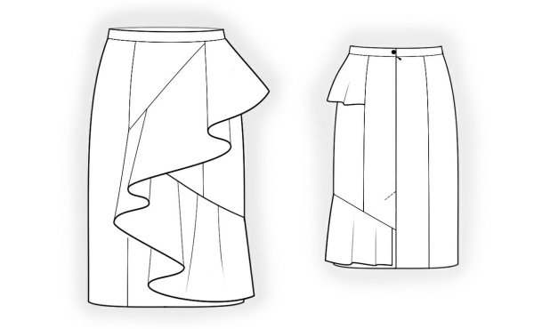 Моделирование юбки с оборками