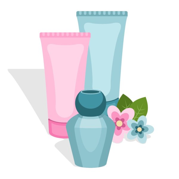 Иллюстрации уходовая косметика