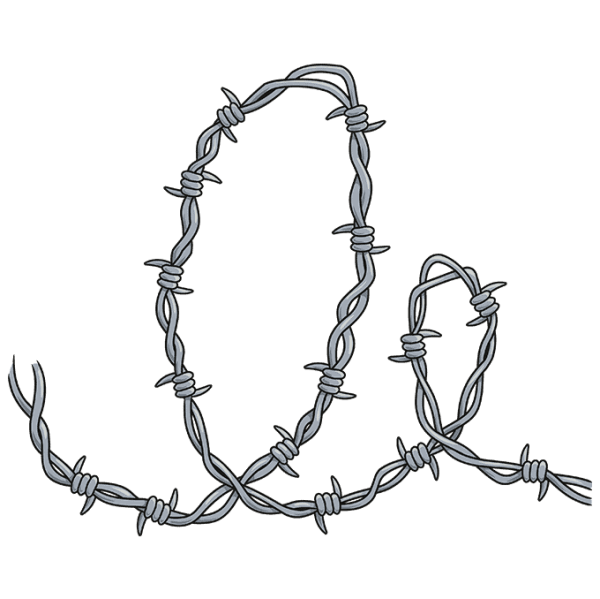 Подвеска колючая проволока