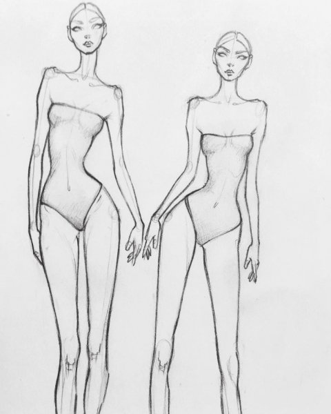 Силуэт женской фигуры