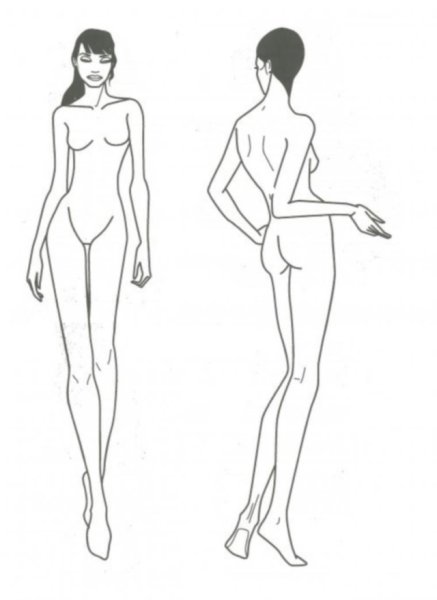 Модели для рисования одежды