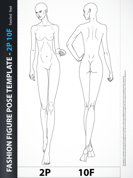 Фигура для эскизов одежды