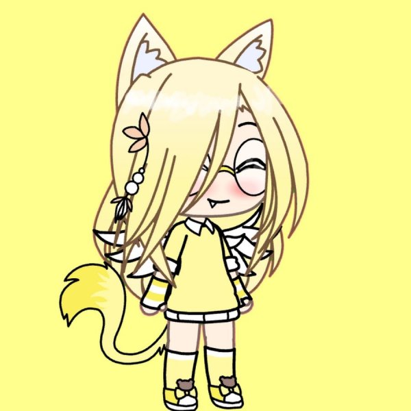 Гача лайф девочка с жёлтыми волосами