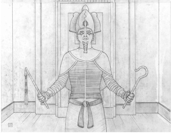 Бог Осирис рисунок