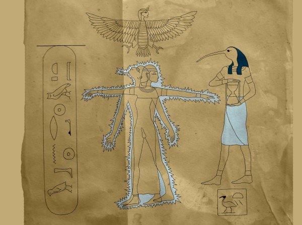 Осирис Бог Египта рисунок