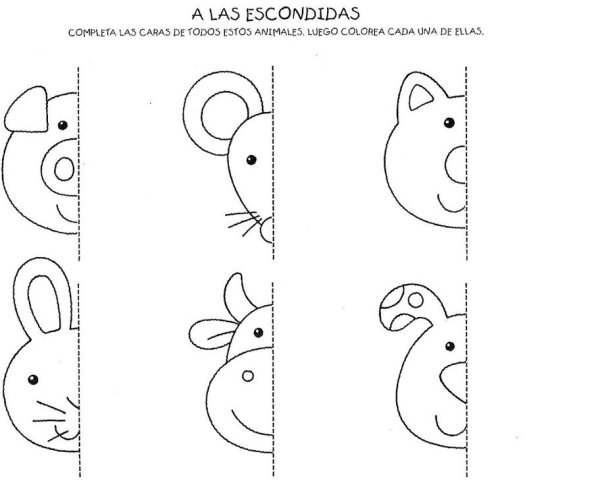 Задания для детей дорисуй