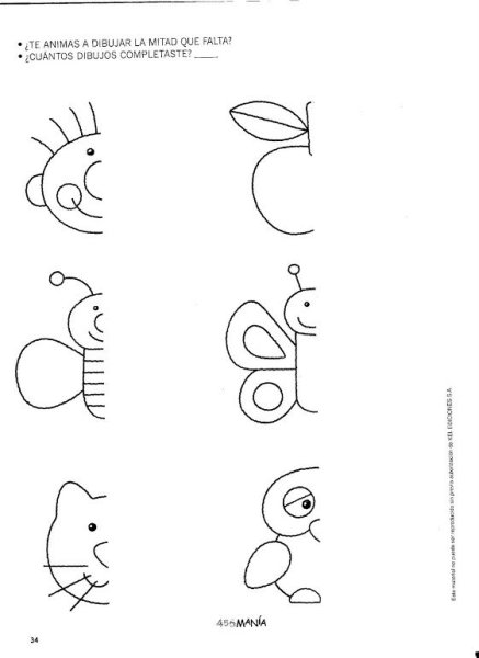 Дорисовать картинку для детей