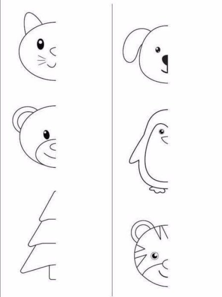 Дорисуй половинку