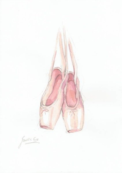 Пуанты акварель