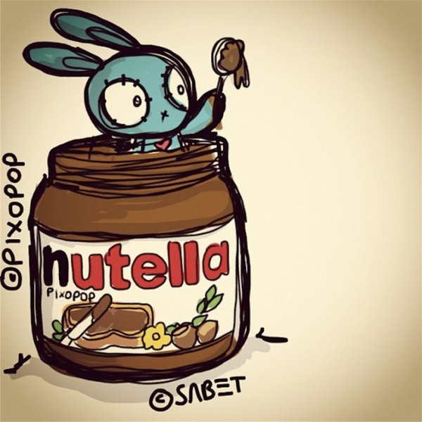 Раскраска Нутелла