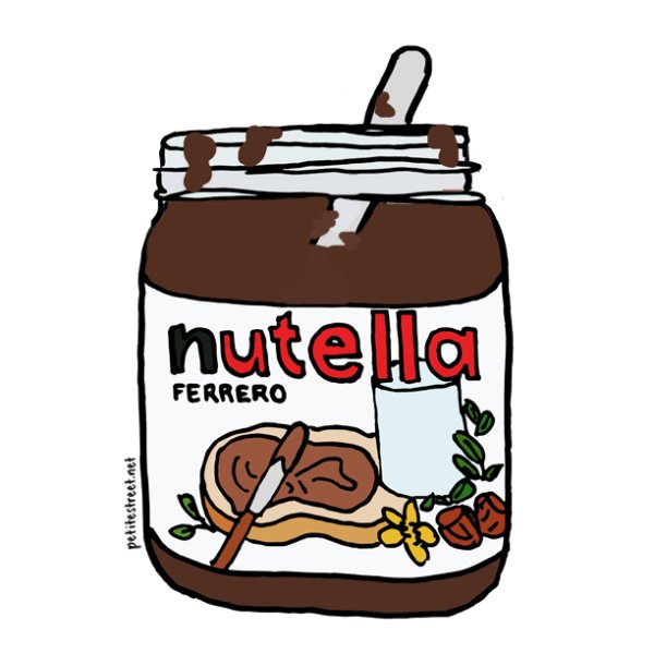 Картинки НУТЕЛЛЫ для срисовки