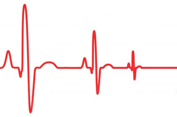 Сердце с линией кардиограммы