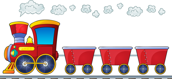 Паровозик Томас на белом фоне