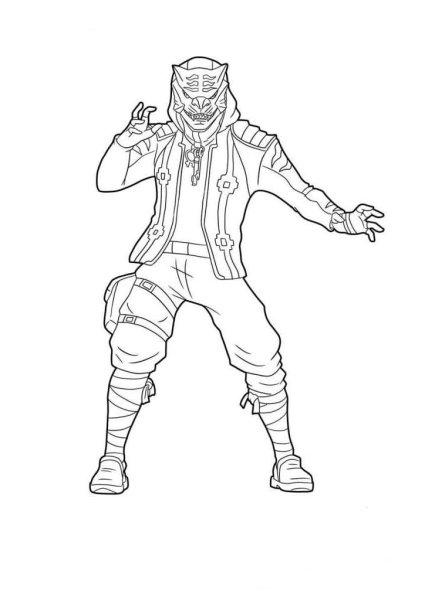 Раскраска ФОРТНАЙТ айконик