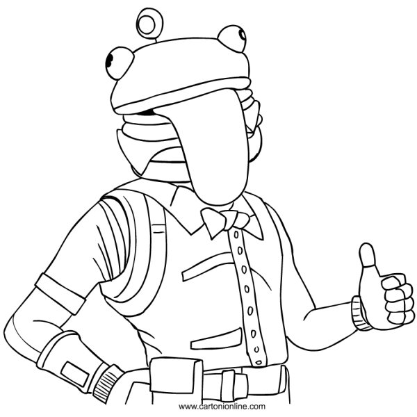 Раскраска ФОРТНАЙТ Раптор