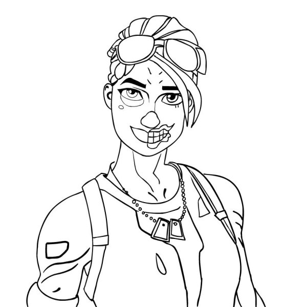 Раскраска ФОРТНАЙТ Мидас