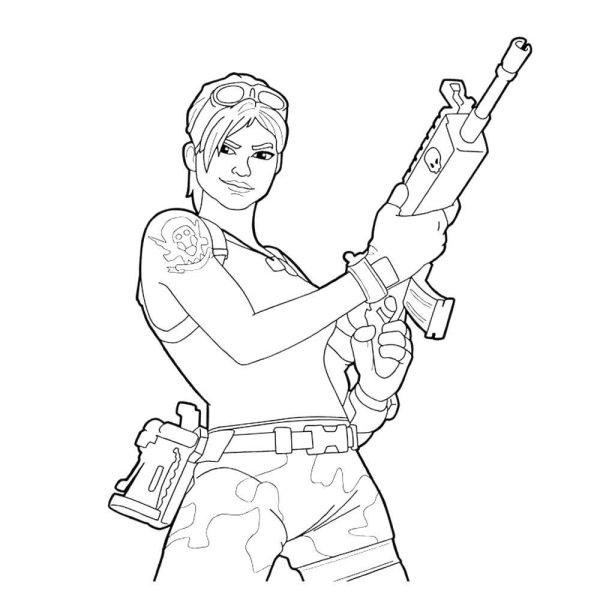 Герои ФОРТНАЙТ раскраска