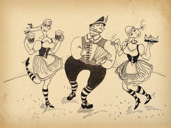 Раскраска мазурка танец