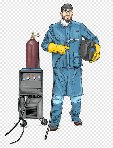 Сварочные работы на белом фоне