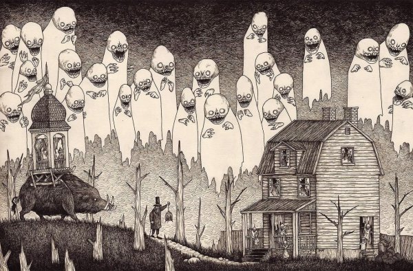 Джон Кенн монстры иллюстрации