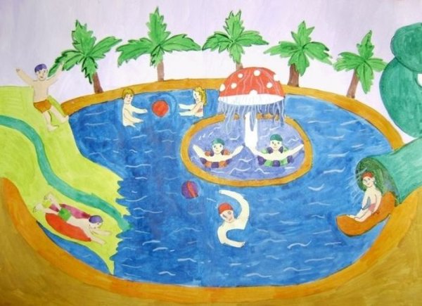 Аквапарк мультяшный
