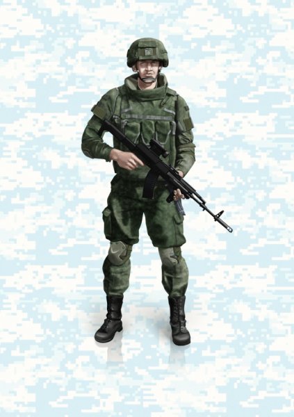 Военный в полный рост