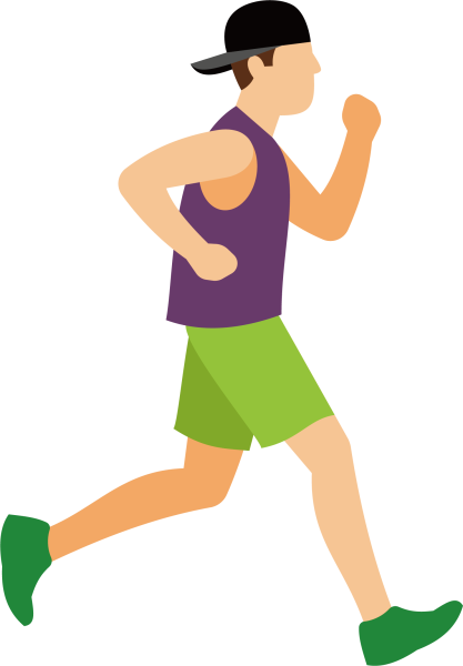 Бег иллюстрация