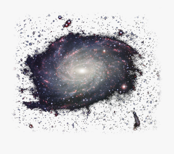 Черная дыра на белом фоне